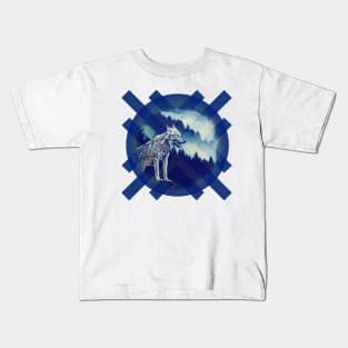 Blue Wolf Kids T-Shirt